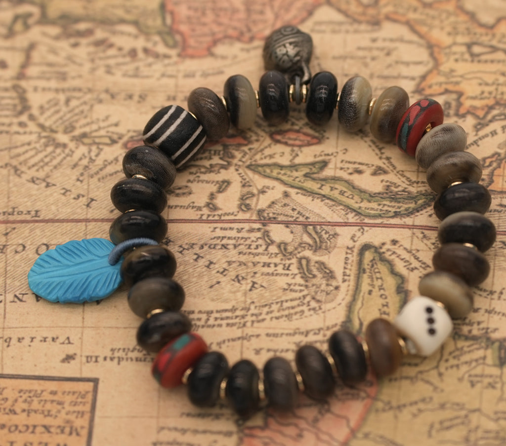 Tiger Eye Handcrafted Amber Beaded Bracelet